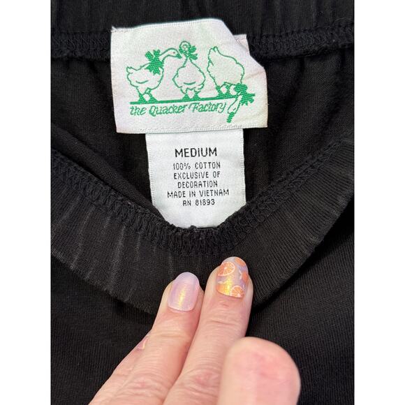 Quacker Factory‎ Womens Star Embellished Top and Skirt Set Size M Black Nautical - Picture 8 of 10